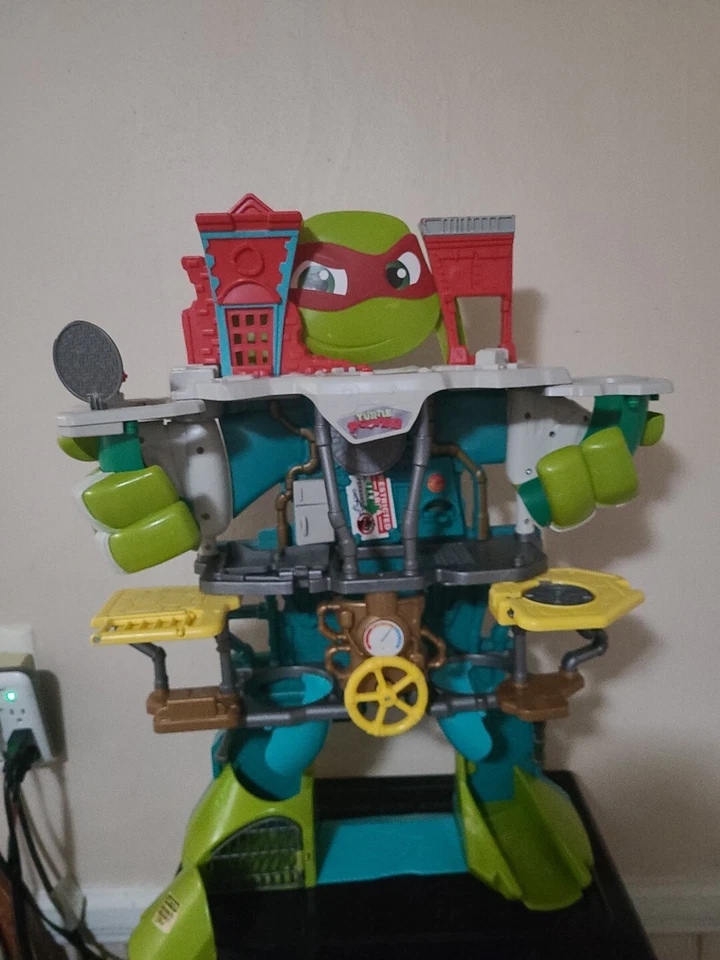 TMNT 忍者神龟半壳英雄下水道巢穴玩具套装拉斐尔 — 第 2/4 张图片