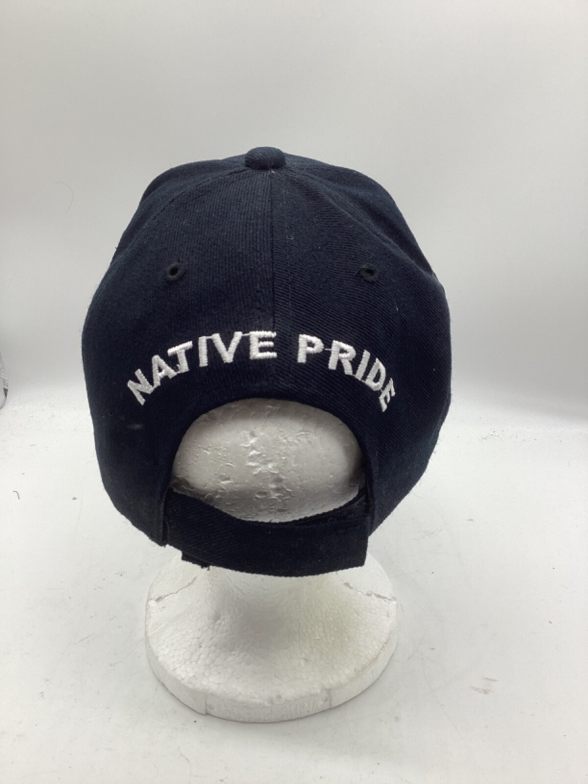 Native Pride Black Embroidered Adjustable Cotton … - image 3