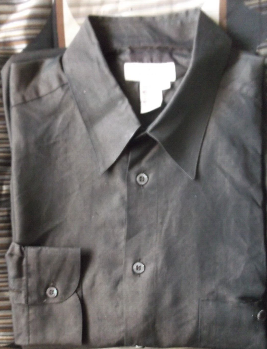 Ermenegildo Zegna Dark Brown Casual Shirts Size XL Cotton /Rayon