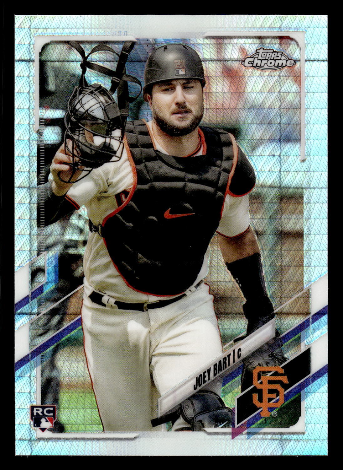2021 Topps Chrome Joey Bart RC Rookie Prism Refractor #109