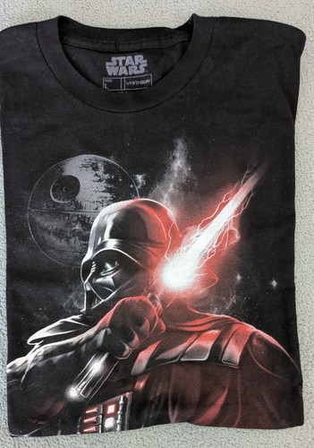 Camiseta manga corta Star Wars para mujer Darth Vader estampado sable ligero talla L - Imagen 6 de 6