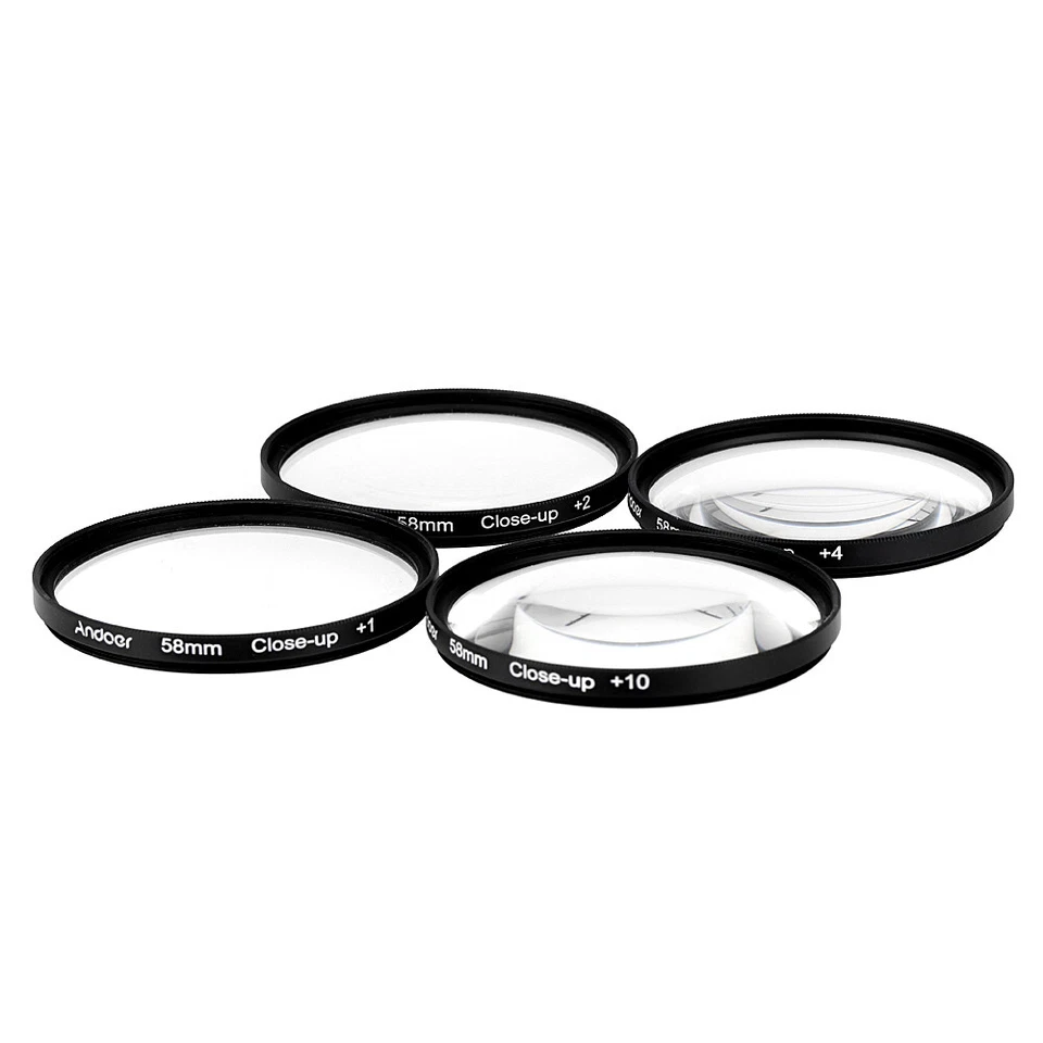  58mm Macro Close- Filter Set +1 +2 +4 +10 with Pouch for Nikon I6K5 - Image 3 of 4