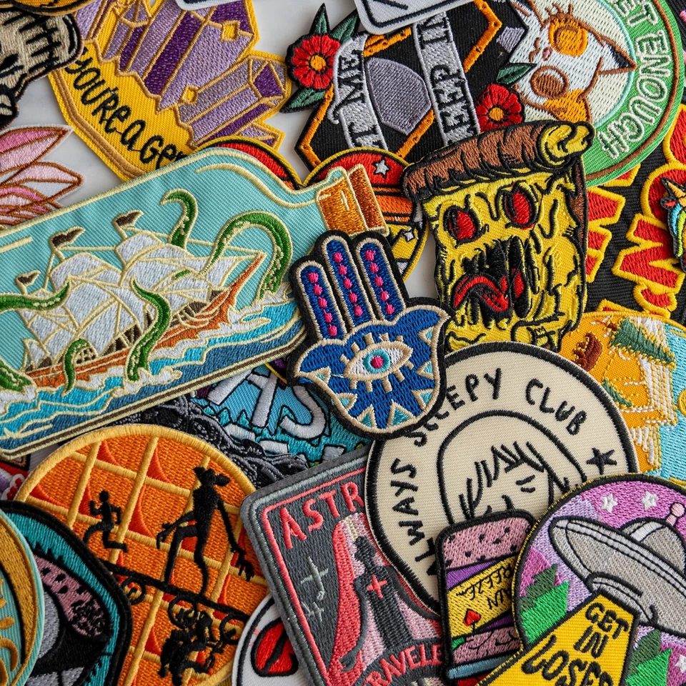 25pcs/lot Random Mix High quality Iron on Patches Fashion Embroidered USA - Image 3 of 4