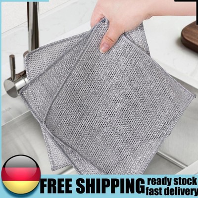 5/10/20Pcs Multi Purpose Wire Dishcloth Scrubs & Cleans for Dishes Sinks Counter