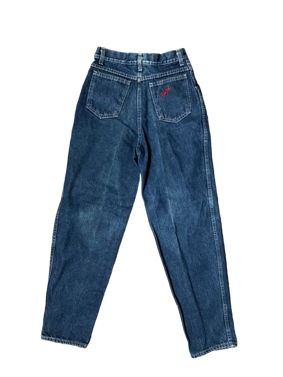 Dark blue cheap mom jeans