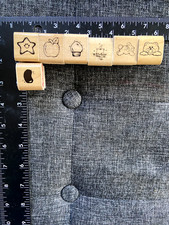 DOTS Lot of 7 Stamps Star Apple Candle Bunny Bear Jellybean Christmas Bulb NEW