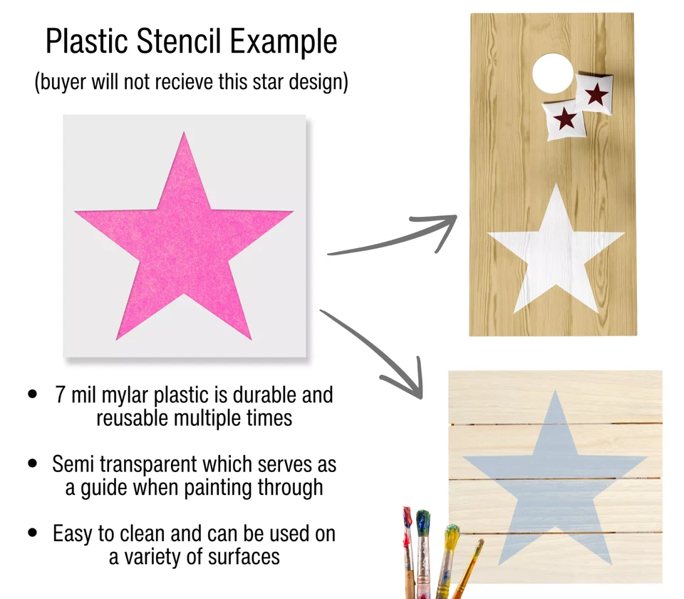 Plantilla reutilizable de plástico Ohio State Buckeyes *ENVÍO RÁPIDO* VARIAS TALLAS Foto 2 de 2