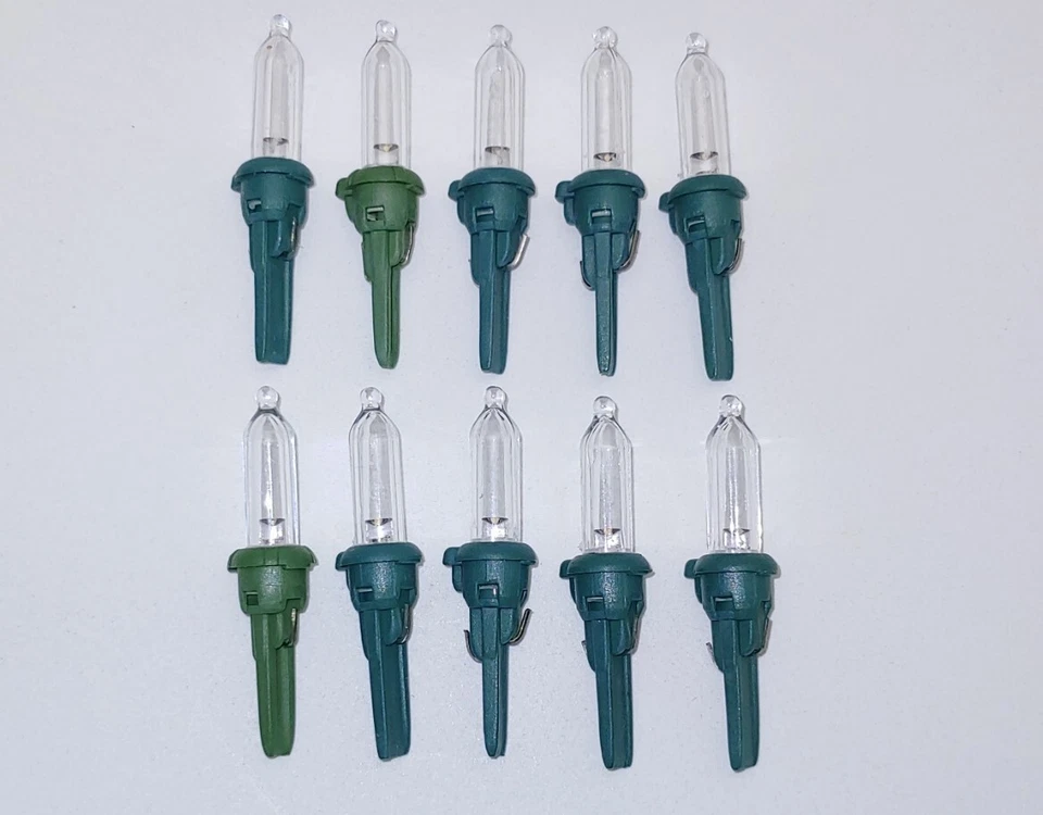 10 Clear GE LED 3.3 V .066 W Mini Christmas Light Bulbs Tree Light Replacement - Image 4 of 4