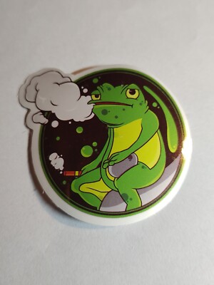 Guitar Laptop Skateboard Cannabi Pot Frog Smoking Weed Decal Sticker Ebay