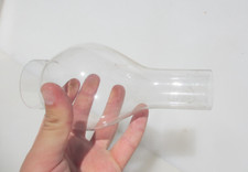 Vintage Glass Chimney Shade Oil Gas lamp Light Antique 7"H / 52mm base width