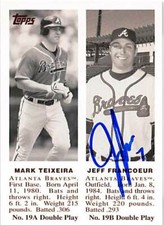 Jeff Francoeur autographed baseball card (Braves) 2008 Topps Double Play #19B