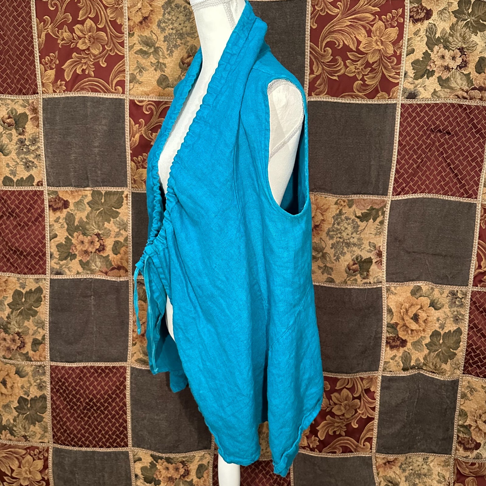 Bryn Walker Open Front Drawstring Tunic Top Women… - image 7