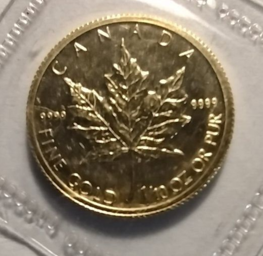 ヤナセ　LIMITED MODEL 003 MAPLE 999 2009 Canadian 1/10th oz. - 999.9 Gold Maple Leaf - BU - Original
