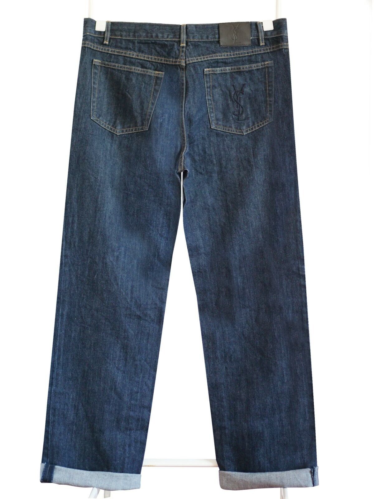 80-90s Saint Laurent vintage denim pants-