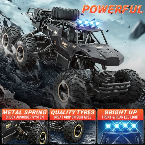 1:12 Big 4WD Remote Control RC 46CM Cars Electric Toy Car Monster Truck 6 Wheels - Picture 17 of 24