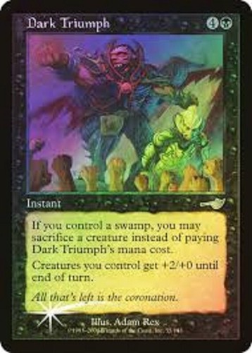 Magic the Gathering Dark Triumph #55/143 Nemesis Foil Black Uncommon 2000 NM