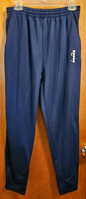 Diadora Classic Mens Athletic Track Pants Navy Blue Sz Medium Y2K Vintage 90s