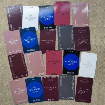 Kpop IZONE ONE-REELER 4th Mini Album Photo Cards Self Made