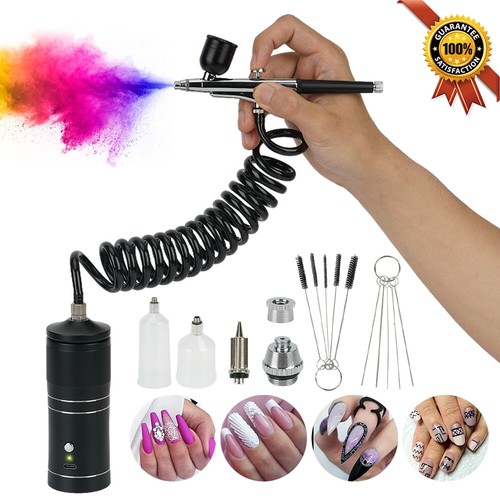 Portable Airbrush Kit Kabelloses Airbrush-Set Mit flexible Verlängerungsrohr DHL - Bild 5 von 24