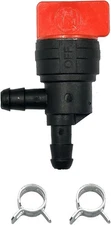 1/4-inch 90-degree Fuel Shut-off Valve Suitable For Lawn Tractors Of Black 