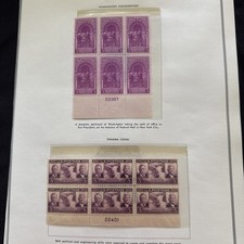 10 U. S. Stamp plate blocks From 1939  1940. MNH