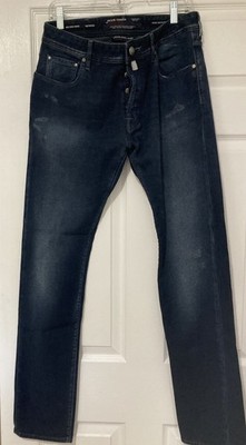Jason  Cohen  688 Comfort Jeans Mens 34x32 Blue Handmade Italian Luxury Denim