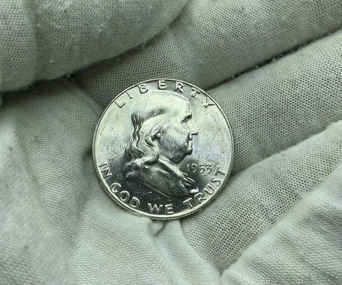 Unc 1953 D Franklin Half Dollar Gem BU F363