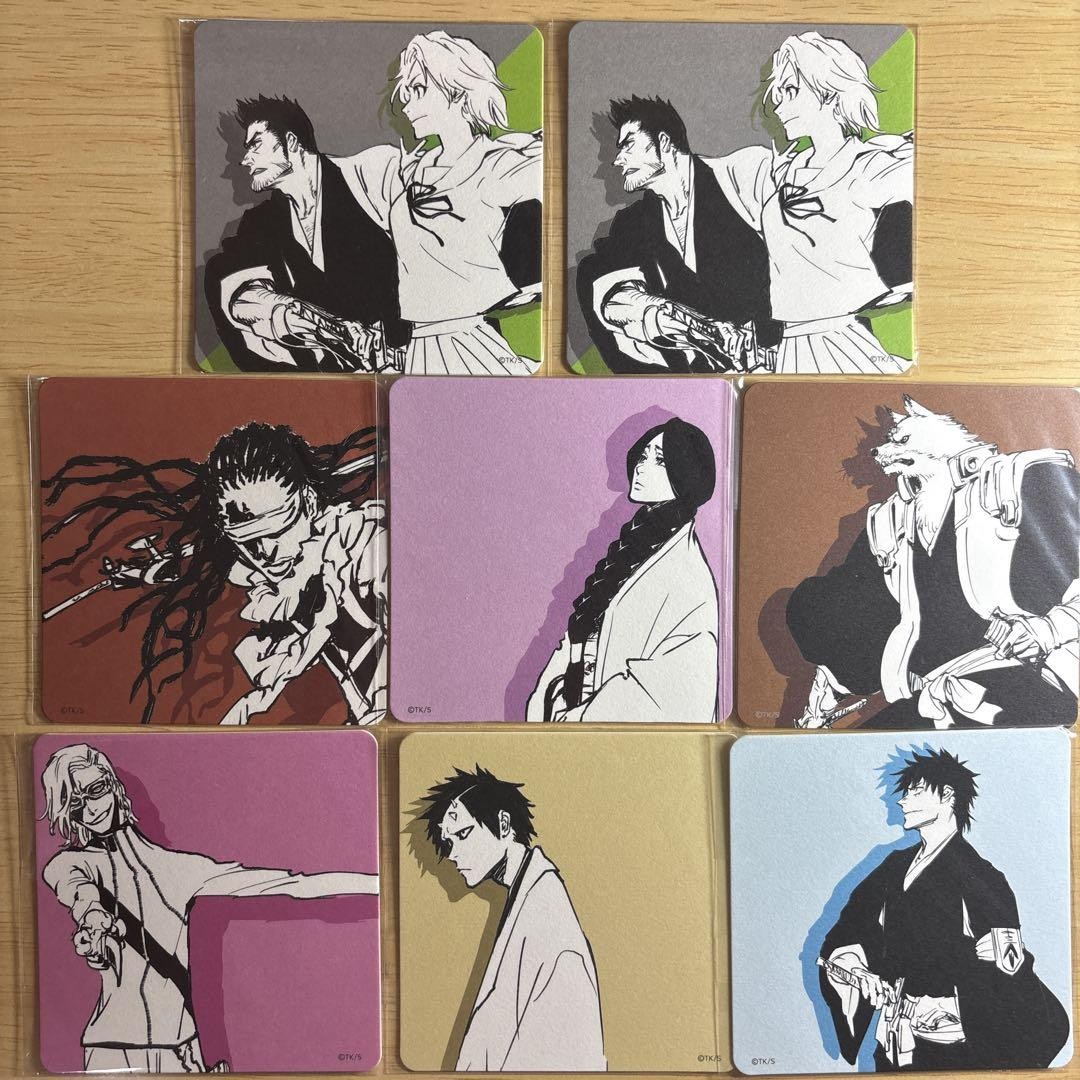 BLEACH Coaster Set 8 Pieces Authentic Anime Collectible Original