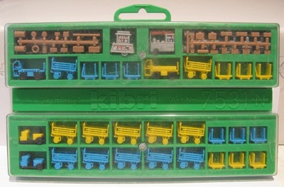 Kibri Spur N 7531 Bahnhofswagen Set werkseitig bandversiegelt