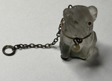 Antique Czech Glass French Bulldog &lsquo;Cracker Charm&rsquo;