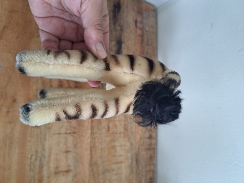 Vintage Steiff 8" Zebra Moher Wełna Made in Germany BEZ IDENTYFIKATORÓW - Zdjęcie 10 z 10