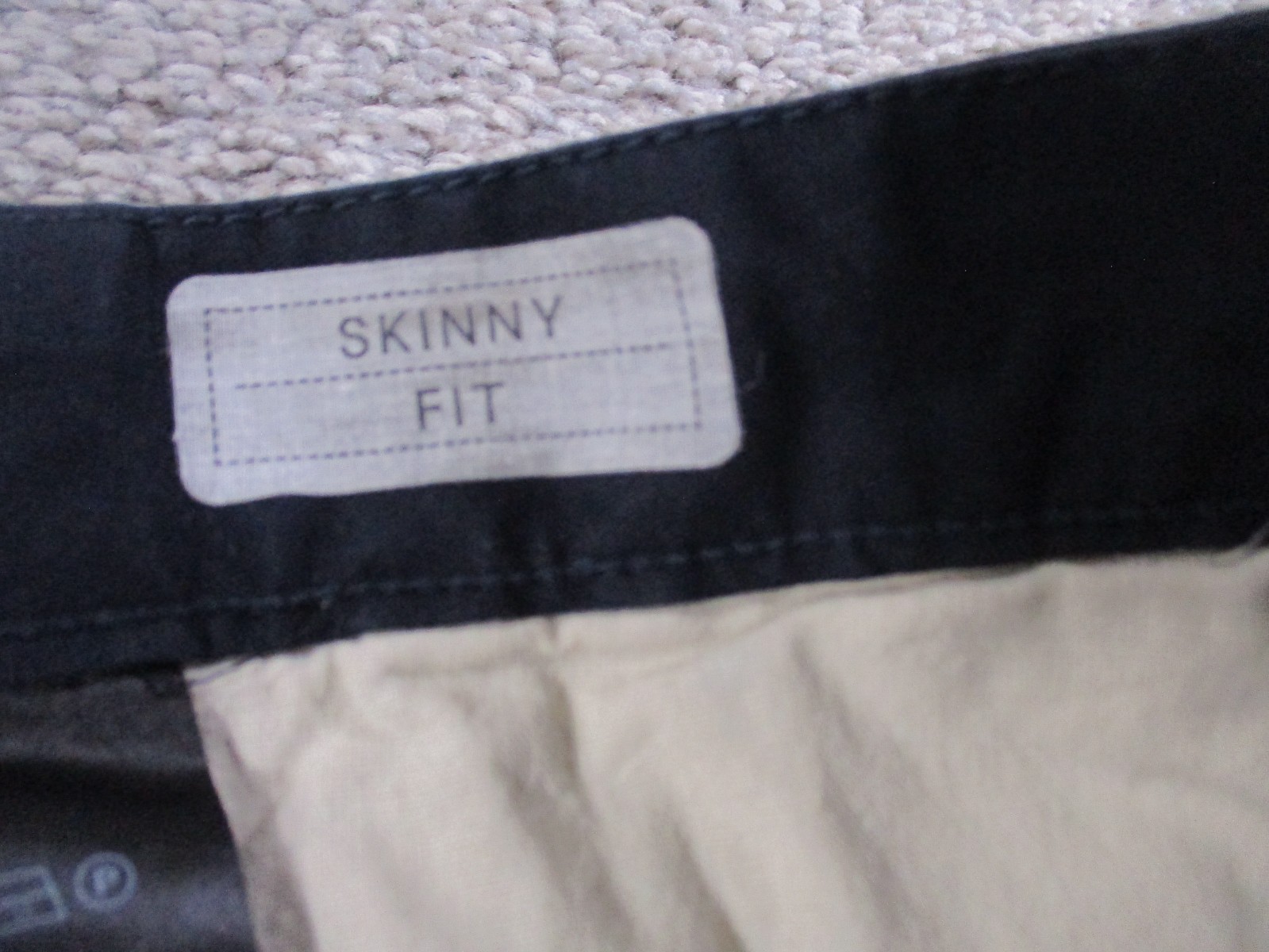 Label Of Graded Goods H&M 31 Skinny Fit Mens Dress Pants 30" Inseam Navy Blue thumbnail 9