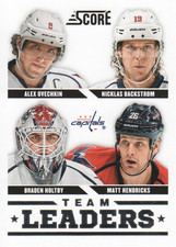 2013-14 Score #579 Braden Holtby Alex Ovechkin Nicklas Backstrom Matt Hendricks