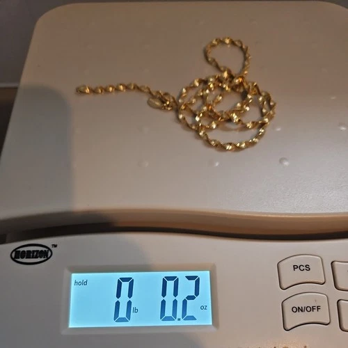 Bellezza Gold Vermeil 925 Silver Twisted Rope Chain Necklace Made in Italy image 9