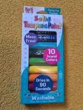 Kwik Stix Solid Tempera Paint Sticks 10/Pkg-Jewel Tone - TPG678