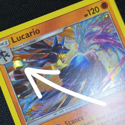 WHOLE FULL SWIRL    Lucario SM54 Sun Promo Cosmos Holo Nintendo Pokémon Card
