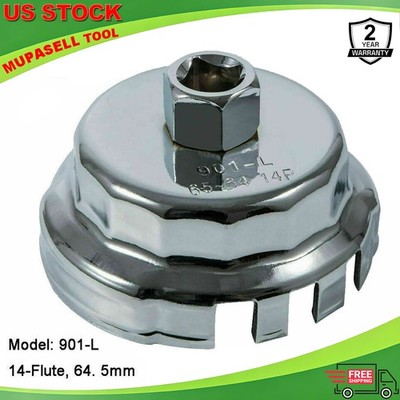 Steel Oil Filter Cap Wrench Remover Housing Cup Tool for Toyota Lexus 2.5L-5.7L