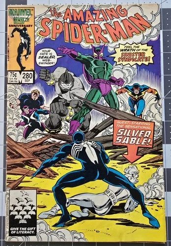 Amazing Spider Man #280 (Marvel, 1986) 1st Appearance Sinister Syndicate VG