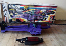 VTG 1987 GI JOE COBRA MAMBA HELICOPTER W BOX NOT COMPLETE