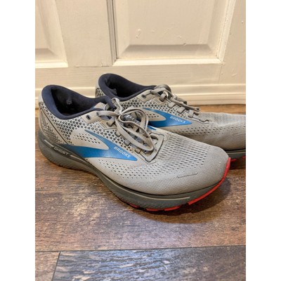Brooks Ghost 14 Mens Running Shoes Grey Blue Red 1103691D078 Size 12 Brooks Ghost 14 Gray Blue Red Running Shoes 1103691D078  main image 2