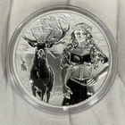 2023 Germania 5 Mark Valkyries Series Ostara Goddess 1oz .999 Silver BU w/COA