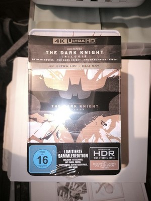 The Dark Knight Trilogie 4K UHD + Blu-ray + Bonus Steelbook Library Case OVP
