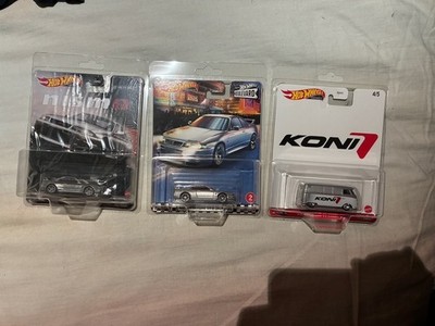 Private Listing - 3 x Hot Wheels NISMO Skyline + Boulevard + Koni T1 Panel Bus