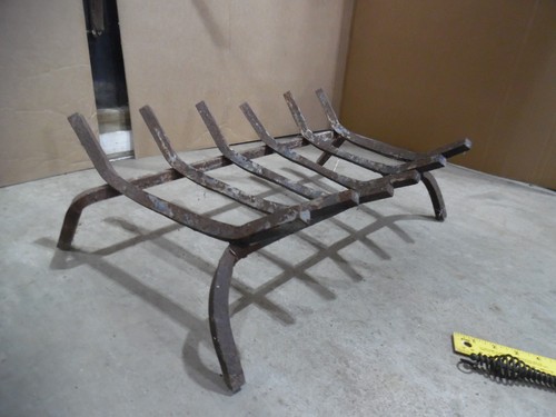 Mid century Cast Iron Fireplace Grate