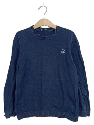 United Colors of Benetton Pullover Kinder Gr. 122 Blau Baumwolle