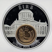 IRLANDA - L'ARGENTO D'EUROPA - RAME ARGENTATO E MONETA D'ORO A ORO FINO
