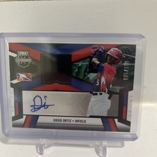 2023 Panini Elite Extra Edition Diego Ortiz Player Numbered/199 Autograph Card