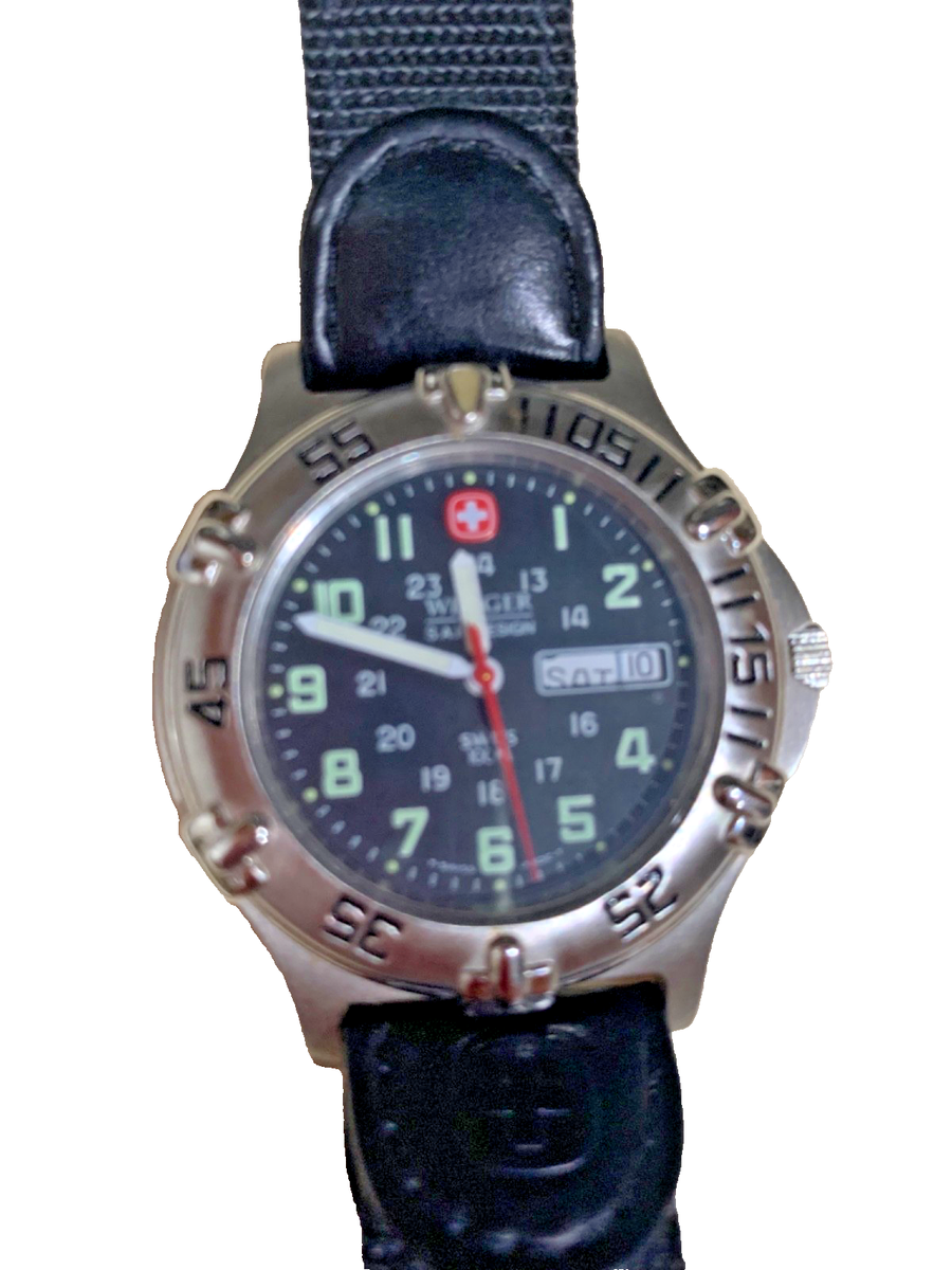 Wenger Swiss Made Watch 096.0685 StainlessSteel Water Resistant