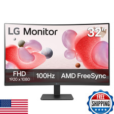 LG 32MR50C-B 32" FHD 100Hz Curved Monitor FreeSync OnScreen Control HDMI Black
