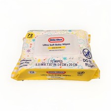 Little Tikes Ultra Soft Baby Wipes Shea Butter 72 Count 5.5 x 7.87 in